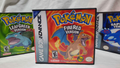 Pokémon Fire Red Game Case Replacement DS Style Gameboy Advance GBA USA Shipping