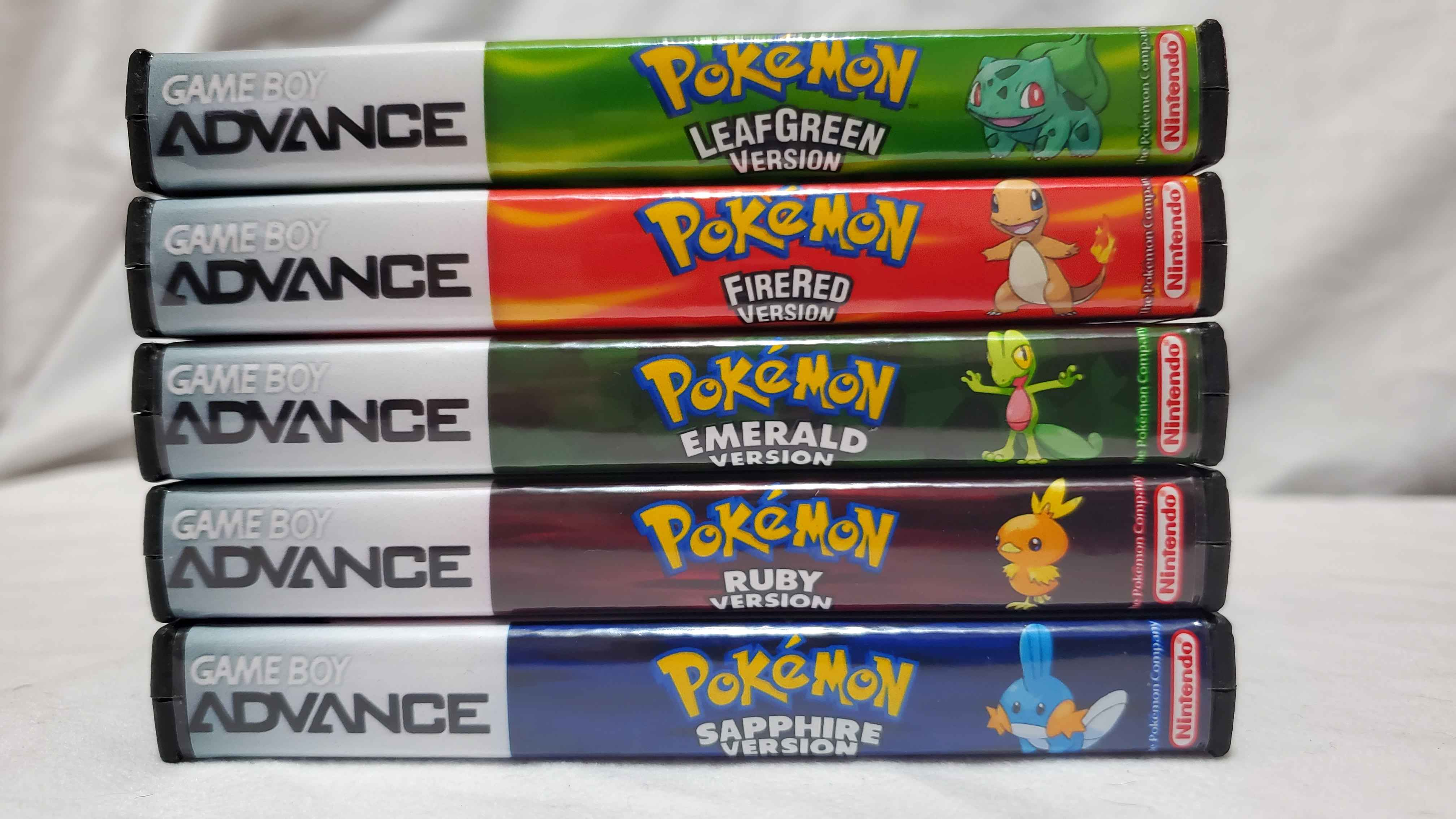 Pokémon Game Case Replacement DS Style Gameboy Advance GBA Box Only USA Shipping