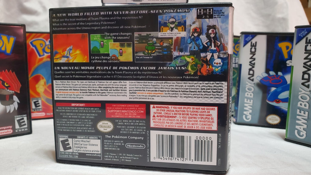 Pokémon Black Version DS Repalcement Case Only No Game USA FAST SHIPPING