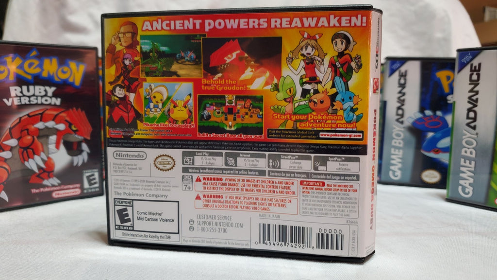 Pokémon Omega Ruby 3DS Repalcement Case Only No Game USA FAST SHIPPING