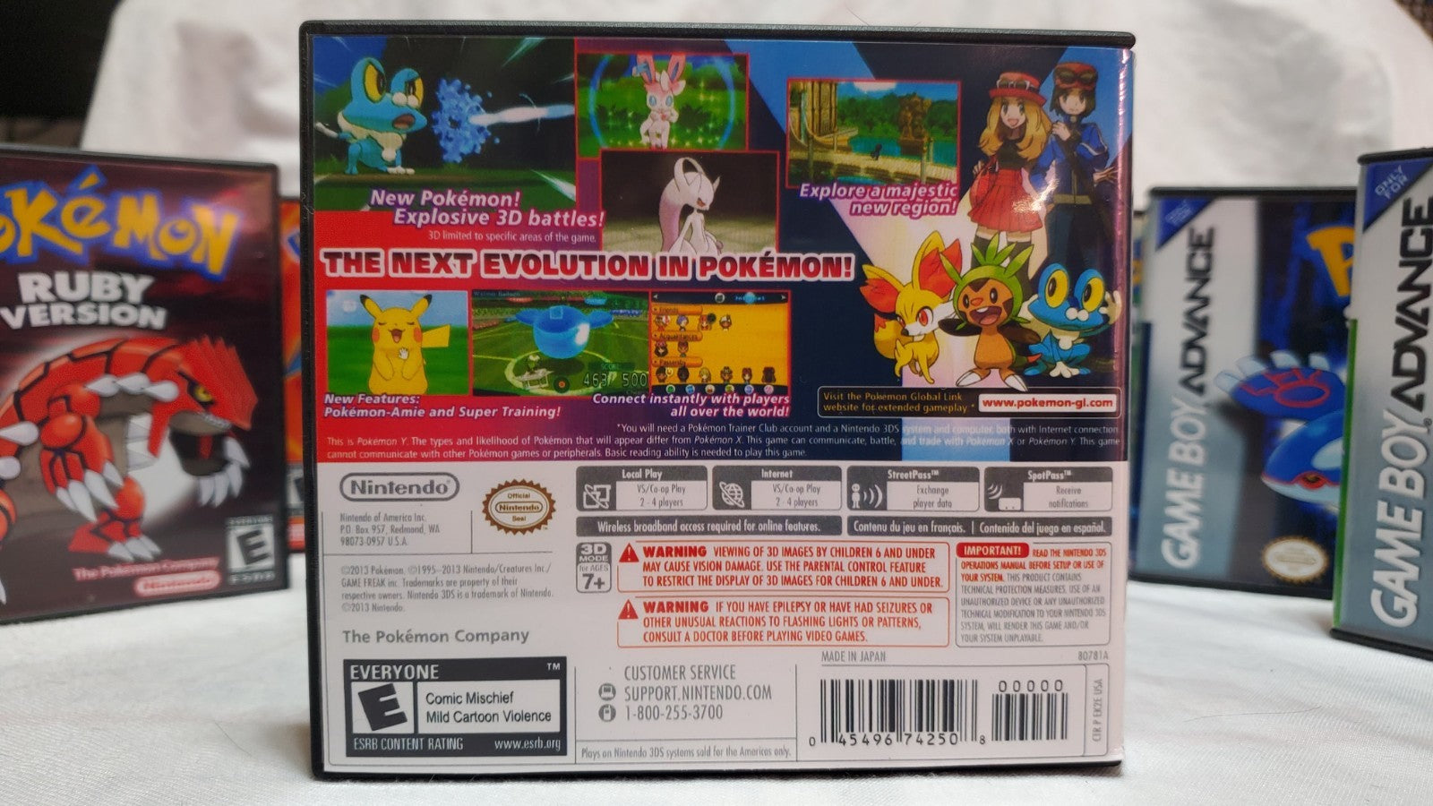 Pokémon Y 3DS Repalcement Case Only No Game USA FAST SHIPPING